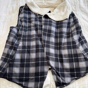 Matilda Jane Clothing Womens XXL Full Moon Reversible Swing Vest Plaid